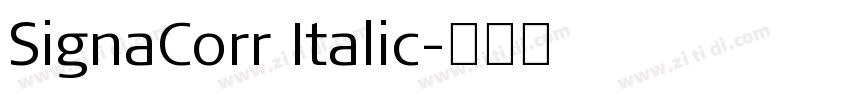 SignaCorr Italic字体转换